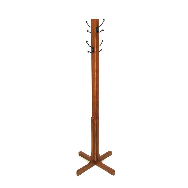 Solid Wood Freestanding Coat Rack